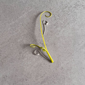 Flo Sculptural Drop Earrings – Modern Minimalist Sterling Silver, 3 of 10