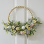 Spring Wreath Wooden Beads And Foliage, thumbnail 1 of 3