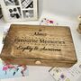 Personalised Wooden Favourite Memories Keepsake Box, thumbnail 6 of 9