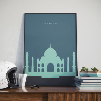 Taj Mahal Landmark Print, 3 of 4