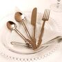 16pc Contemporary Copper Cutlery Set, thumbnail 1 of 4
