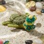 Handmade Felt Simon The Sea Turtle Decoration, thumbnail 1 of 4