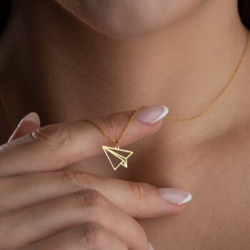 'Ready For Adventure' Paper Plane Necklace, 5 of 10