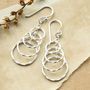 Sterling Silver Dangly Four Twisted Hoop Earrings, thumbnail 1 of 4