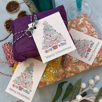 Personalised Christmas Seed Card Gift Tags, 2 of 2