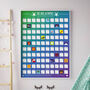 100 Kids Activities Bucket List Scratch Off Poster, thumbnail 1 of 3