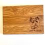 Dogs Lovers Personalised Chopping Oak Board, thumbnail 7 of 8