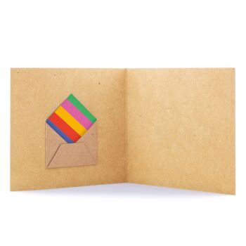 Handmade Hip Hip Hooray Rainbow Personalised Greeting Card, 4 of 5