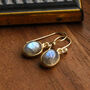 Gold Plated Labradorite Oval Earrings, thumbnail 1 of 4