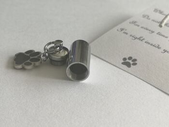 Pet Memorial Personalised Gift Urn Keyring, 4 of 5