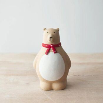 Bear Ornament With Scarf, 2 of 2