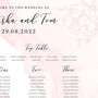 Pink Table Plan With Peonies, thumbnail 3 of 4