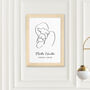 Personalised Line Art New Mum And Baby's Love Print, thumbnail 10 of 12