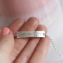 Personalised Handwriting Bracelet In Sterling Silver, thumbnail 4 of 6