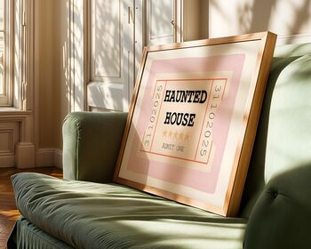 Haunted House Halloween Art Print, 6 of 7