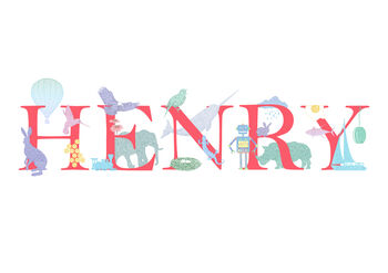 Personalised Name Print With A Choice Of Six Colours, 7 of 11