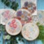 Pastel Blooms Embroidery Pattern, thumbnail 5 of 6