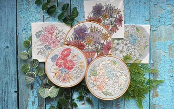 Pastel Blooms Embroidery Pattern, 5 of 6