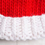 Children's Santa Hat Easy Knitting Kit, thumbnail 6 of 10