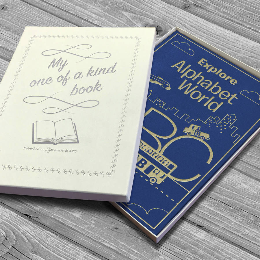 Personalised Embossed Alphabet World Book By The Letteroom