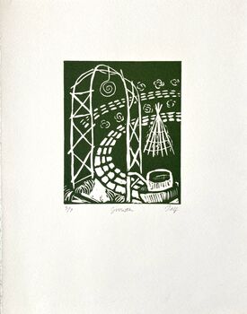 Growth Limited Edition Lino Print, 2 of 2