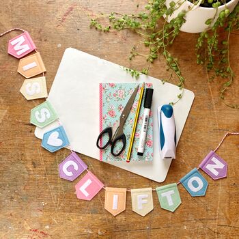 Personalised Teacher Gift Bunting Classroom Decoration, 2 of 10