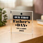 Personalised First Father’s Day Plaque From Baby, thumbnail 2 of 4