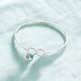 Family Infinity Birthstone Bangle, thumbnail 4 of 7