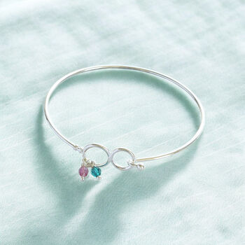 Family Infinity Birthstone Bangle, 4 of 7