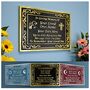 Personalised Brass Ornate Memorial Gift Plaque With Stake Perfect For Garden Memorial, thumbnail 1 of 12