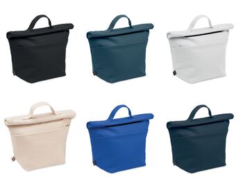 Recycled Cotton Rolltop Cooler Bag, 7 of 12