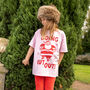 Going Out Out Santa Girls' Christmas T Shirt, thumbnail 4 of 4