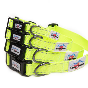 Neon Reflective Dog Collar And Rope Lead Set, 8 of 8