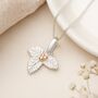 Personalised Sterling Silver Holly Necklace – December Birth Flower, thumbnail 3 of 9
