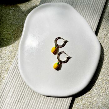 Lemon Gold Hoops, 3 of 3