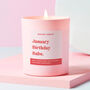 Funny Birthday Gift Pink Candle January Birthday Babe, thumbnail 1 of 3