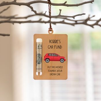 Personalised Driving Lessons Fund Money Gift Holder, 2 of 5