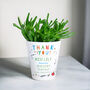 Thank You Teacher Ceramic Plant Pot, thumbnail 4 of 6