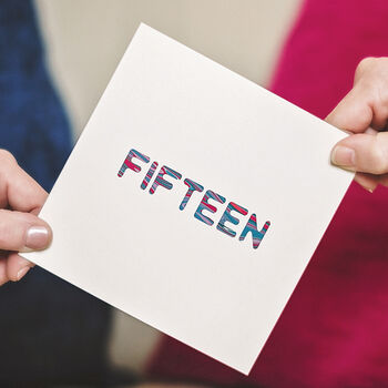 'Fifteen' Birthday Card, 2 of 3