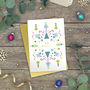 Pack Of Geo Merry Gold Foil Christmas Cards, thumbnail 6 of 10