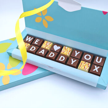 Personalised I Love Daddy Father's Day Chocolate Gift, 2 of 8