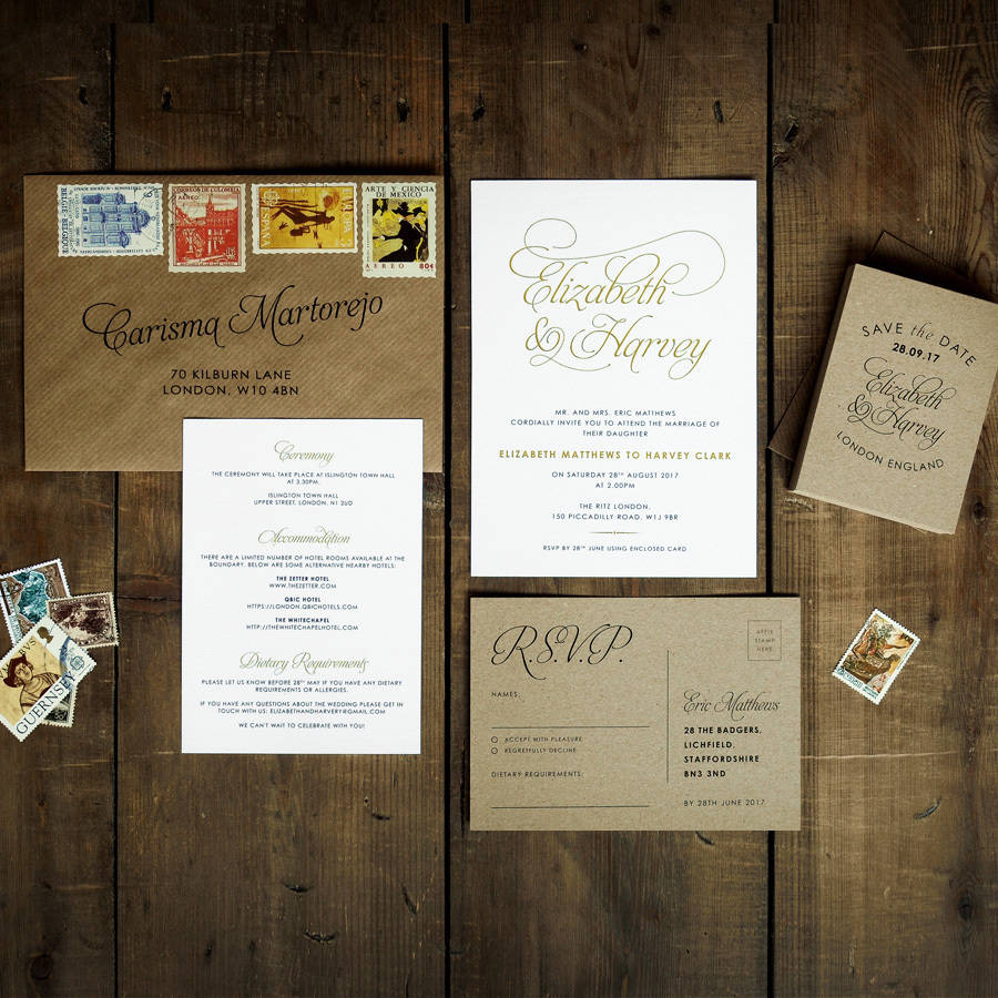 Baroque Wedding Invitation Set By Feel Good Wedding Invitations