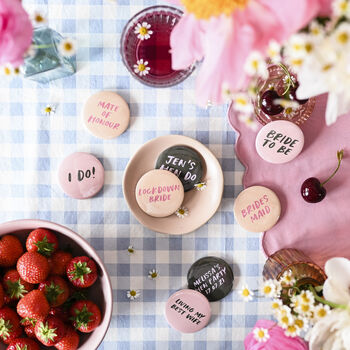 Personalised Modern Lettering Hen Party Badges, 2 of 2