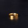 Gold Engraved 5mm Band Ring, thumbnail 3 of 11