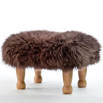 Personalised Baa Stool With Sheepskin Colour Options, 6 of 11