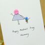 Personalised 'Button Mummy' Handmade Card, thumbnail 10 of 12
