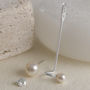Floating Pearl Sterling Silver Ear Cuff, thumbnail 3 of 4