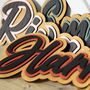 Luxury Three Layer Natural Wooden Name Sign, thumbnail 7 of 8