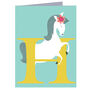 Mini H For Horse Card, thumbnail 2 of 5