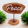 Wooden Peace Tealight Holder Home Gift, thumbnail 2 of 3